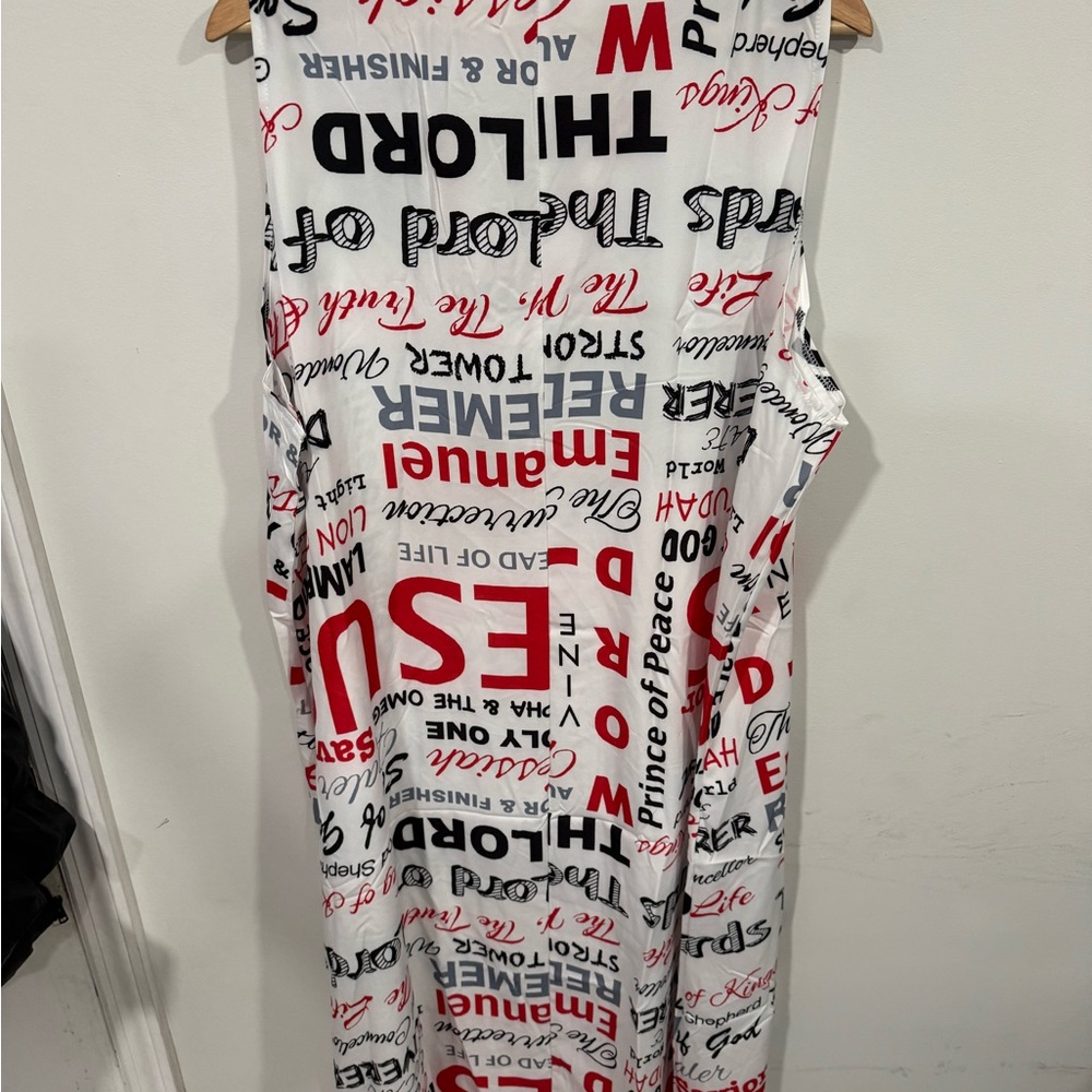 SHEIN Black and Red Graphic Print Pajama Dress